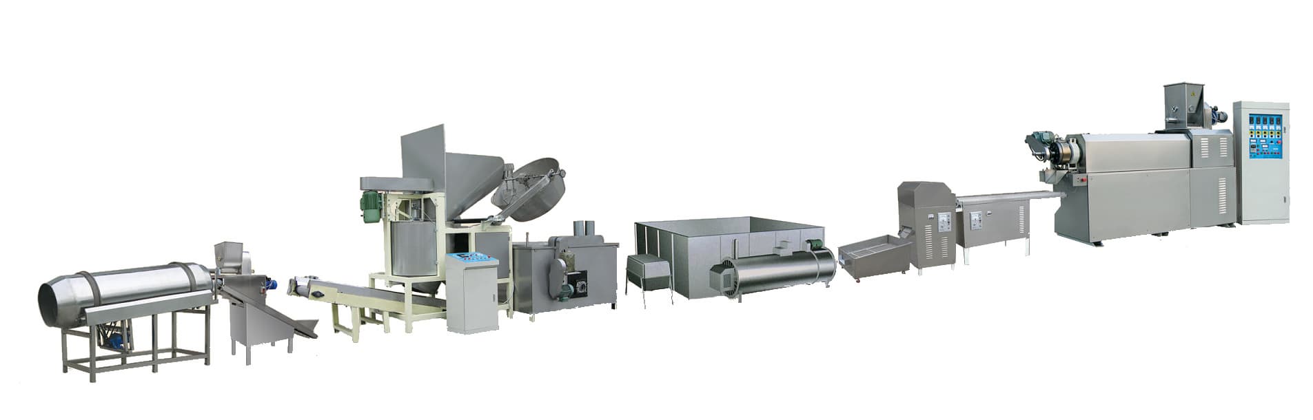 Extruded and Fried Snack Processing Line